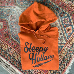 Sleepy Hollow Orange Hooded Baseball Logo Sweatshirt