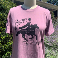 Beware The Horseman Ultra Soft Unisex T-Shirt in Heathered Orchid