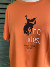 Orange He Rides Headless Horseman Soft Cotton T-Shirt