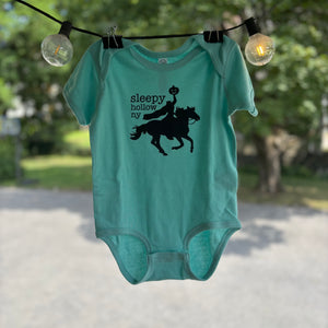 Robin's Egg Blue “Sleepy Hollow, NY” Baby Onesie – 18 Months