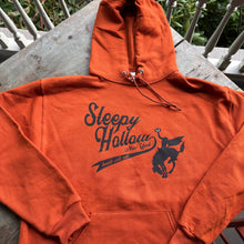 Sleepy Hollow Orange Hooded Baseball Logo Sweatshirt