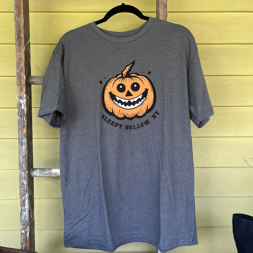 Gray Sleepy Hollow Pumpkin T-Shirt